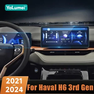 Pellicola protettiva per schermo di navigazione GPS per auto in vetro temperato Pellicola antigraffio per Haval H6 3rd Gen 2021 2022 2023 2024 GT DHT PHEV 1