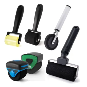 FOSHIO Car Vinyl Wrap Pressing Roller Maniglia Gomma morbida/Spugna Rullo ruota per pellicole di vernice al carbonio Adesivi Carta da parati Artigianato 1