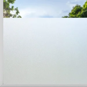 Pellicola per la privacy delle finestre opaca pura Vetro smerigliato opaco Blocco solare che copre decalcomanie in vinile autoadesive per la decorazione del bagno 1