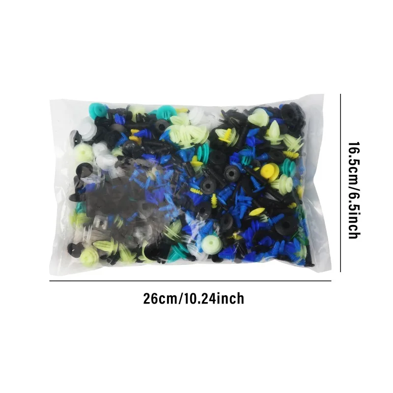500PCS Misto Auto Veicolo di Fissaggio Paraurti Pinze Fermo Rivetto Porta Pannello Parafango Liner Universale Adatta Tutte Le Auto 5