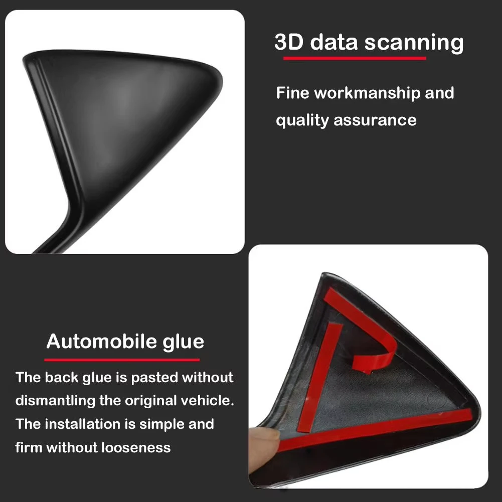 Copertura di protezione della fotocamera laterale per Tesla Model 3/Y/X/S Copertura del rivestimento del parafango in fibra di carbonio Accessori per la modifica dell'auto Tesla 2017-2022 3