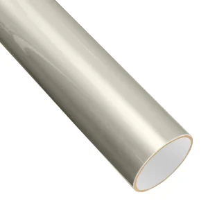 Adesivo per auto metallizzato beige chiaro Pellicola in vinile adesivo PET Accessori per auto senza bolle Decorazione decalcomanie autoadesive per auto 1