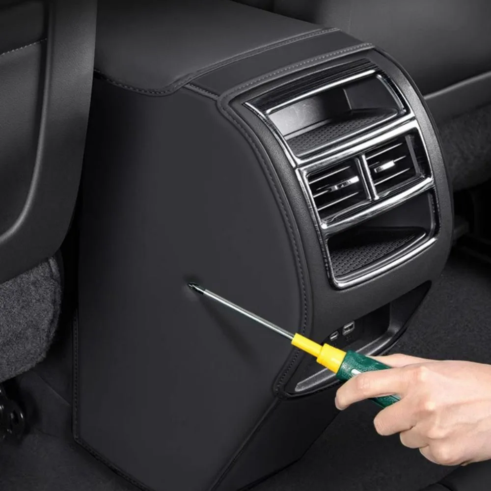 Bracciolo posteriore per auto Box Anti-Kick Pad per HONDA HR-V HRV VEZEL 2015 2016 2017-2023 accessori per Cover protettiva in pelle in microfibra 2