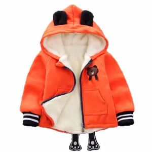 Giacca per neonati cappotti spessi invernali per bambini felpe con cappuccio in cotone caldo per bambini cappotto capispalla Casual per bambini 1-4 Y abbigliamento per neonati 1