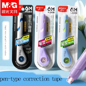 Nastro correttore M&G da 6 m, penna correttore dal design creativo color macaron con impugnatura comoda, cancelleria carina e materiale scolastico 1