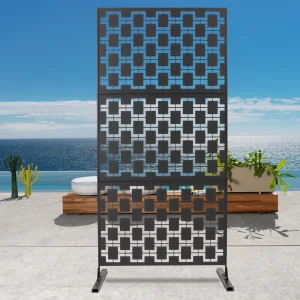 Schermo per la privacy Pannelli decorativi per esterni Pannelli per recinzione in metallo da parete per fioriera autoportanti per balcone giardino terrazza 1