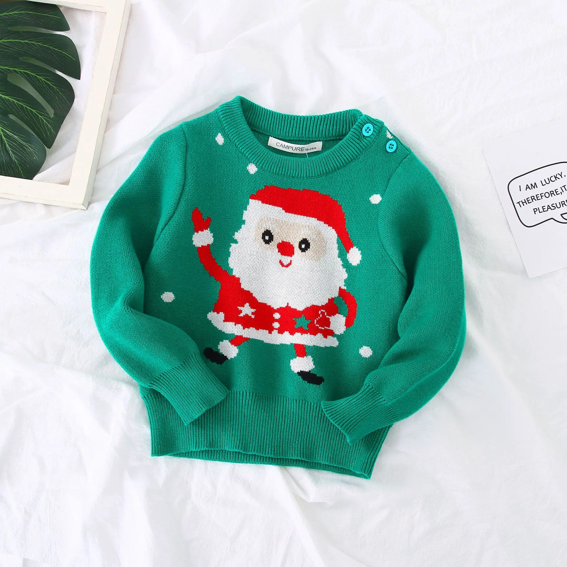 Maglioni di Natale Bambini Autunno Inverno Pullover caldo Bambino Cartoon Maglioni lavorati a maglia Abbigliamento per bambini 2-6 anni Maglioni di Natale per ragazza ragazzo 6