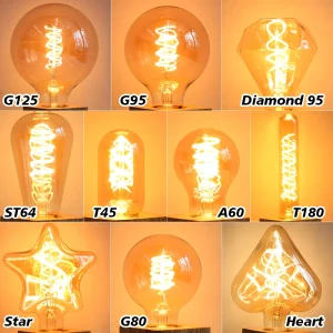 Retro LED Edison Lampadina Lampada E27 220V Vintage Loft Luci Camera da letto Soggiorno Per La Decorazione Domestica Illuminazione Interna Lampada A LED Lampadina 1