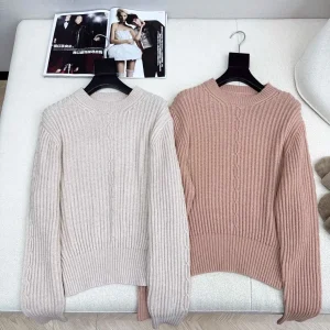 Ultimo maglione Maillard da donna autunno/inverno 2025: un maglione dimagrante delicato, giovanile e versatile 1