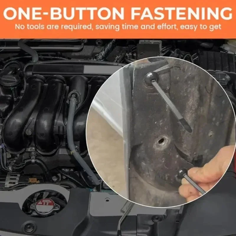 Fibbia universale per fascette in nylon Vite di fissaggio automatica Clip di ricambio Parafango per auto Tronco Pannello di protezione del motore Gestione dei cavi Sicuro 4