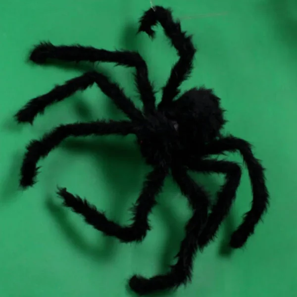 1 pz 30cm,50cm,75cmSuper grande peluche ragno fatto di filo e peluche stile nero e multicolore per decorazioni per feste o halloween 4
