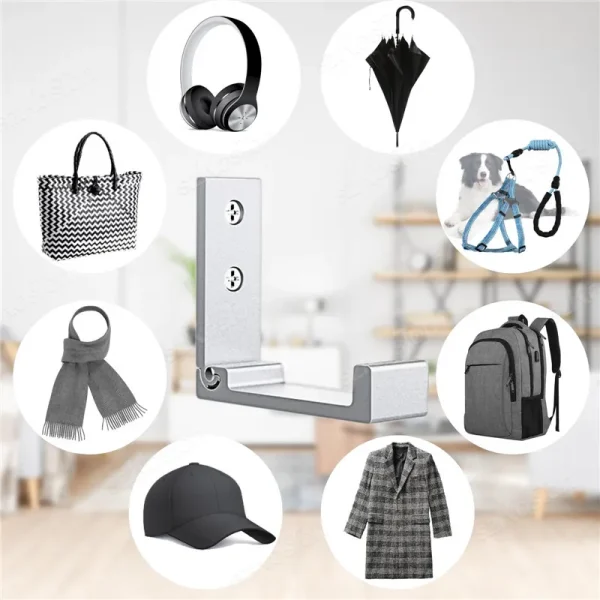 1/5/10PCS Pieghevole Universale Gancio Appendiabiti Ganci Da Parete per la Casa Cucina Porta del Bagno Cappello Borsa Organizzatore Gancio di Stoccaggio 3