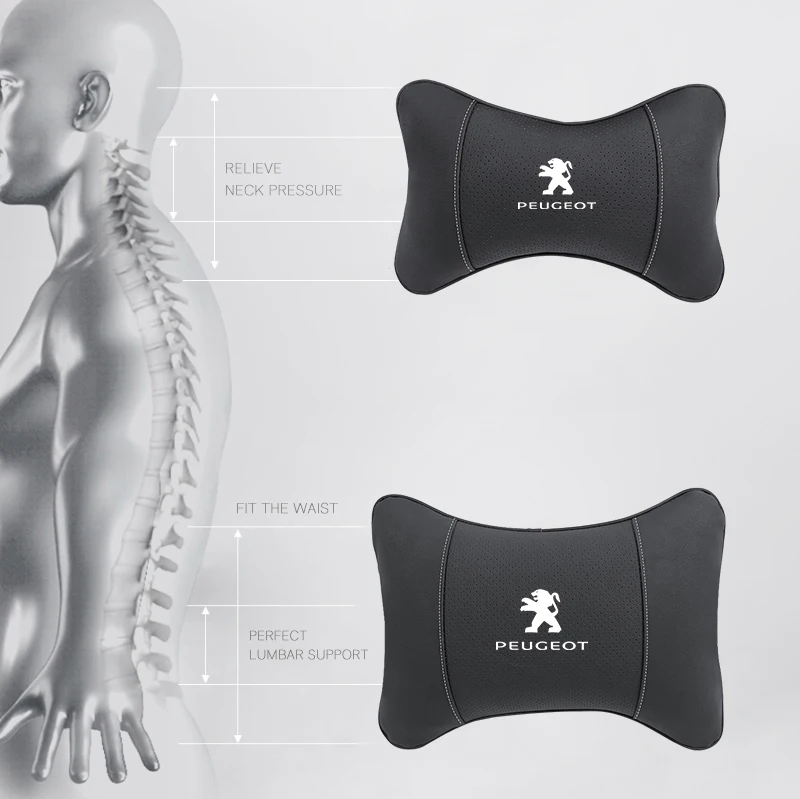 Seggiolino auto poggiatesta cuscino per il collo accessori interni auto per Peugeot 206 208 207 3008 308 2008 107 508 607 106 406 407 307 301 6