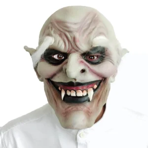 Halloween White-brow Zombie Maschera in lattice Horror Maschera realistica Vampiro viso per accessori per costumi cosplay di carnevale di Halloween 1