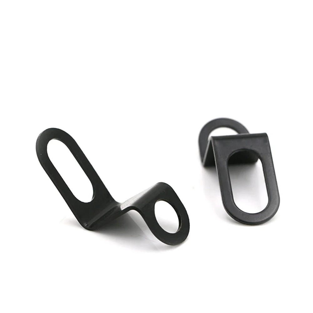 2 pezzi di supporto per indicatore di direzione posteriore per bicicletta e moto, staffa metallica, supporto per indicatore nero 6