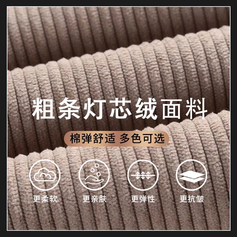 Pantaloni di velluto a coste di cotone 2025 Pantaloni da uomo in velluto a coste in tessuto morbido e confortevole per uomini di mezza età Papà Marito Pantaloni da ufficio giornalieri 4