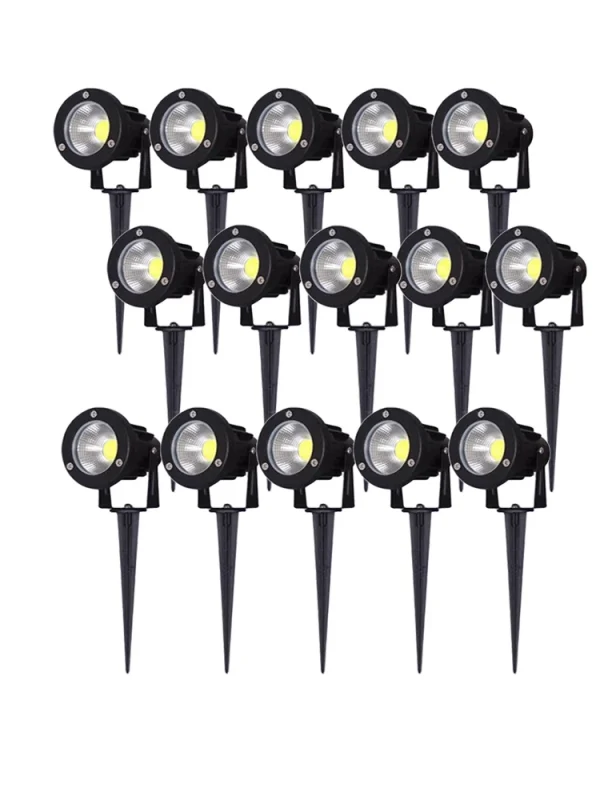 Decorazioni da giardino Luce LED IP65 Lampada da prato Waterprof 220V110V12V24V Bianco caldo Verde 5W10W15W Faretti con punte paesaggistiche 1