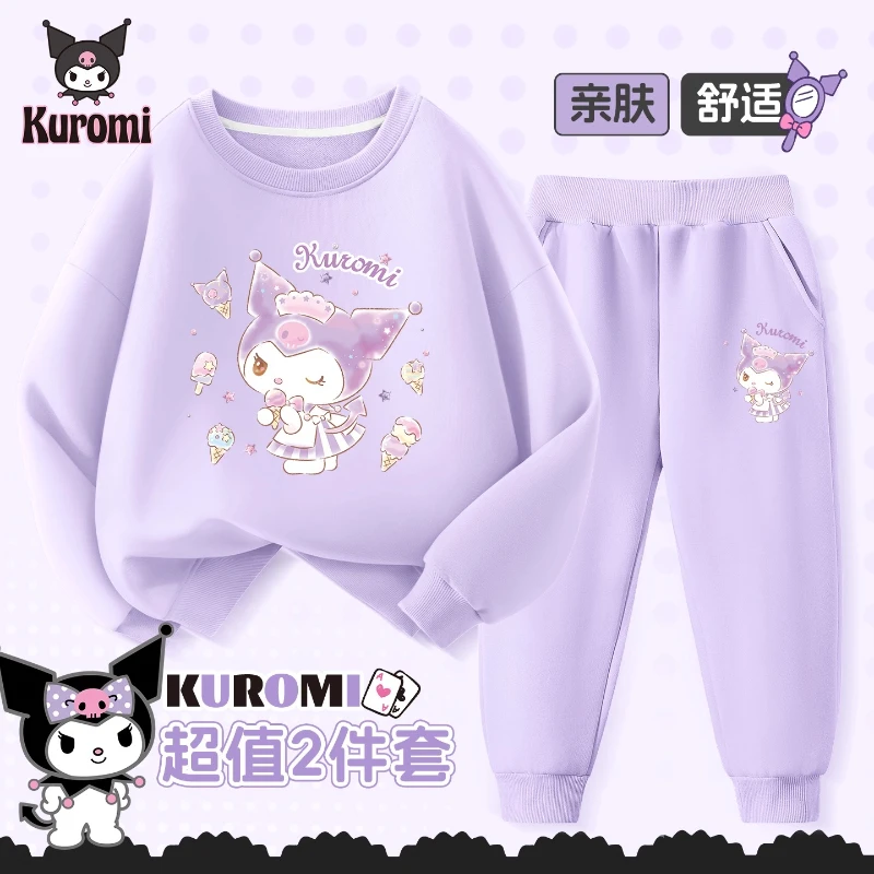 Vestiti per neonata Set Autunno Kid Kunomi Felpe stampate Pullover Top e pantaloni 2 pezzi Completo per bambini Tute moda Abiti 5