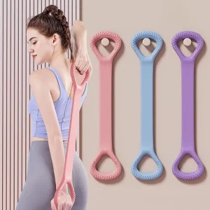 Barella a forma di 8 per il fitness a casa, modellatura della schiena, fascia elastica con fascia elastica per spalle aperte e schiena per esercizi sulle spalle 1