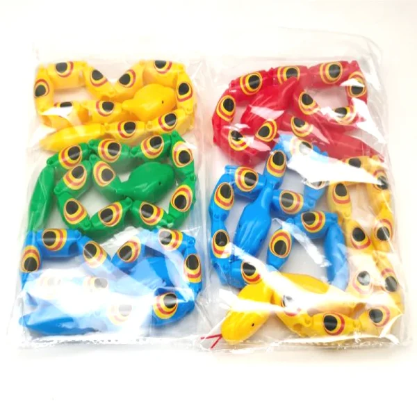 Twist Realistico Serpente simulato Bambini Divertenti Giocattoli ingannevoli Bomboniere per feste di compleanno per bambini Regali di Natale di Halloween Riempitivi per pinata 4