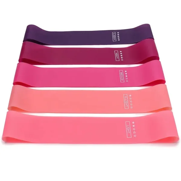 Fasce di resistenza in TPE Set fitness Fasce ad anello in gomma Allenamento per la forza Allenamento Espansore Attrezzatura da palestra per yoga Anello in gomma elastica 6