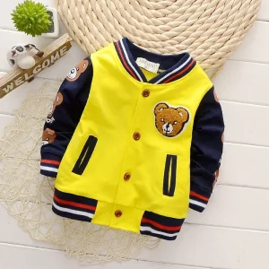 Primavera Autunno Capispalla per bambini Cappotto per ragazzi Bambini Vestiti per ragazze Bambini Baseball Infantile Sweatershirt Bambino Giacca di marca di moda TUTA 1