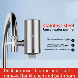 Rubinetto della cucina Depuratore d'acqua in acciaio inossidabile Purificazione Filtro dell'acqua del rubinetto con elemento filtrante Filtrazione potabile per uso domestico 1