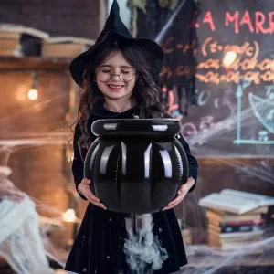 1 pz grande gonfiabile per bevande con calderone di Halloween, vaso per calderone di San Patrizio d'oro, portabevande, bollitori per calderone per caramelle 1