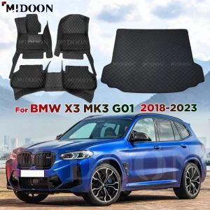 Tappetini per bagagliaio di un'auto per BMW X3 MK3 G01 2017-2023 2022 2021 20 19 18 Tappetino personalizzato Tappetini per auto Copertura per tappeti Accessori interni 1