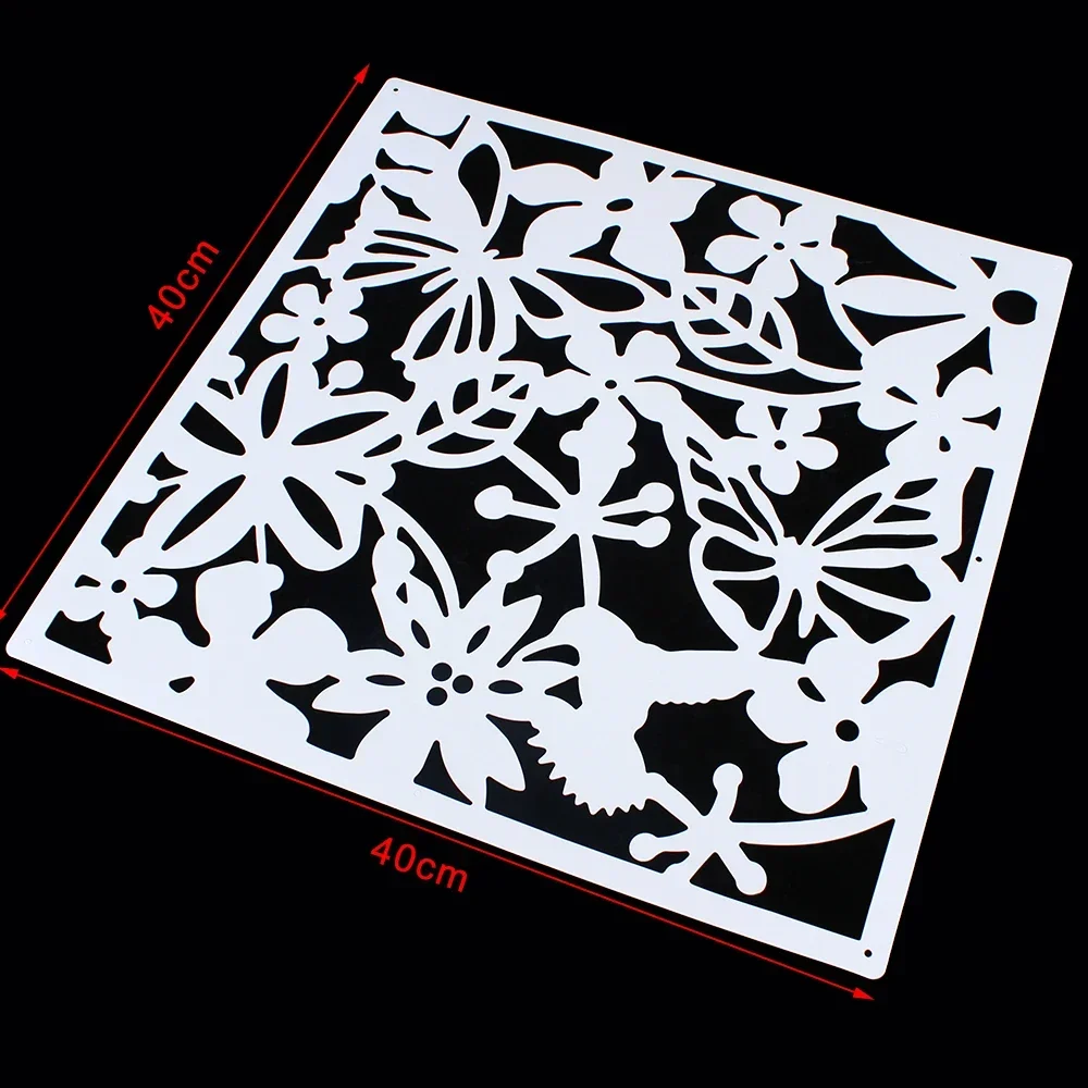 Divisori per stanze sospese 40 x 40 cm Divisori per stanze sospese a parete in PVC per decorazioni per la casa Soggiorno Sala da pranzo Camera da letto Bianco - Confezione da 12 6