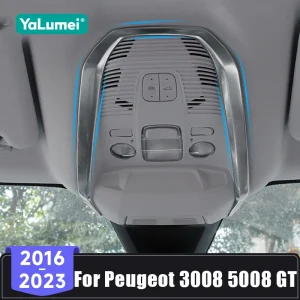Per Peugeot 3008 5008 GT 2016 2017 2018 2019 2020 2021 2022 2023 Auto Anteriore Posteriore Della Luce di Lettura Della Lampada Della Copertura Della Lampada Adesivo Accessori 1