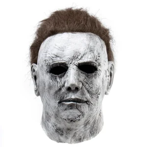Maschera di Halloween Michael Myers Killer Mask Horror Cosplay Lattice Horror Maschere spaventose Carnevale Masquerade Party Costume Prop 1