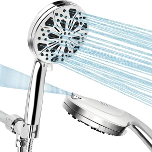 Soffione doccia ad alta pressione a 10 modalità Soffione doccia portatile con filtro Accessori per il bagno a pioggia con spruzzo a risparmio idrico 1