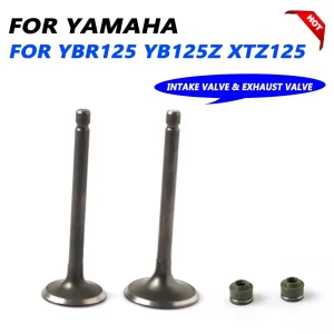 Per Yamaha YBR125 YBR 125 125cc YB125 YB125Z XTZ125 Parti Del Motociclo Valvola Motore di Aspirazione Stelo di Scarico Valvola Assy E Paraolio 1