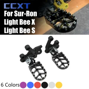 Moto CNC Pedane Staffa Pedali Pedane Per Sur-Ron Sur Ron Surron Light Bee S & Light Bee X Bici Da Motocross Elettrica 1