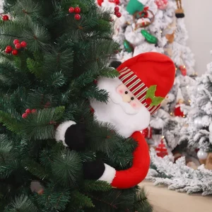 105 cm carino abbracci l'albero bambola Babbo Natale pupazzo di neve albero di Natale ornamento arredamento festivo Noel atmosfera panno Natale Capodanno 1