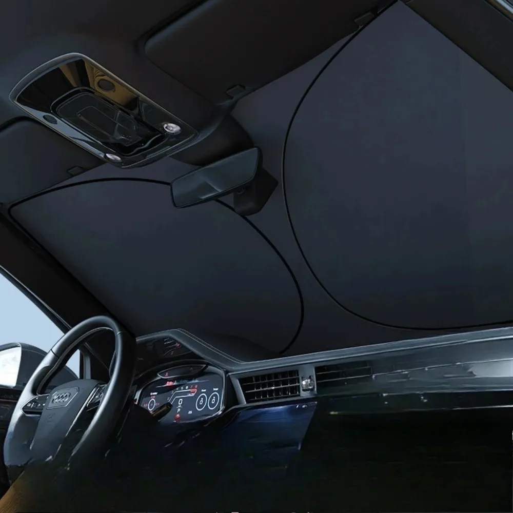 Parabrezza per auto pieghevole Copertura parasole Protezione visiera Interno Anti UV Parabrezza parasole Accessori auto 3