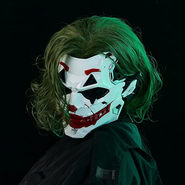 Maschere Joker Maschere Cyberpunk Trecce da clown 2d Cosplay Resina Prodotti personalizzati Halloween Anime Oggetti di scena e regali di ruolo Giocattoli 1