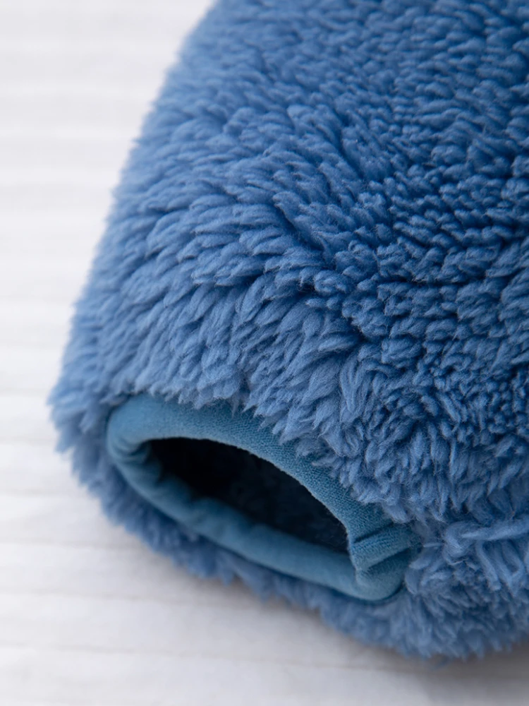 Inverno nuovo neonato spesso con cappuccio teddy bear ear coat con tessuto in pile corallo per calore accessori per bambini 6