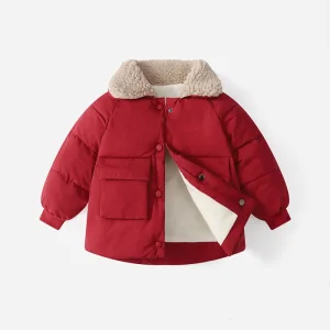 Nuovi bambini medi giacche di cotone bambini in pile capispalla spesso inverno ragazze ragazzi piumini caldi vestiti per bambini cappotti da esterno 1