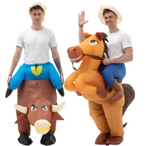 Divertente Costume da Cowboy gonfiabile per Halloween Christmas Carnival Party gioco di ruolo Chasing Game spagnolo Bullfighter gonfiabile Suit 1