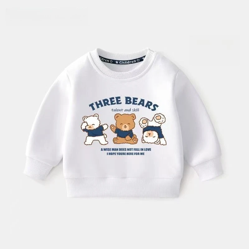 Set di vestiti per neonata Autunno Kid Felpe stampate Pullover Top e pantaloni 2 pezzi Completo per bambini Ragazzi Moda Tute Abiti 4