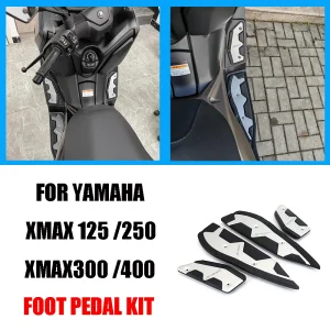 XMAX 2023 Pedane Moto Pedale Antiscivolo Poggiapiedi Pedane Per Yamaha XMAX 125 250 300 400 XMAX125 XMAX250 XMAX300 XMAX400 1