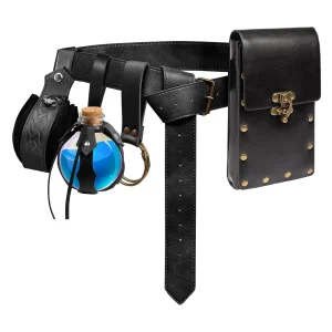 4 pezzi borsa da cintura retrò rinascimentale stile cavaliere medievale per uomo marsupio vichingo decorazione cosplay per Halloween e pirata LARP 1