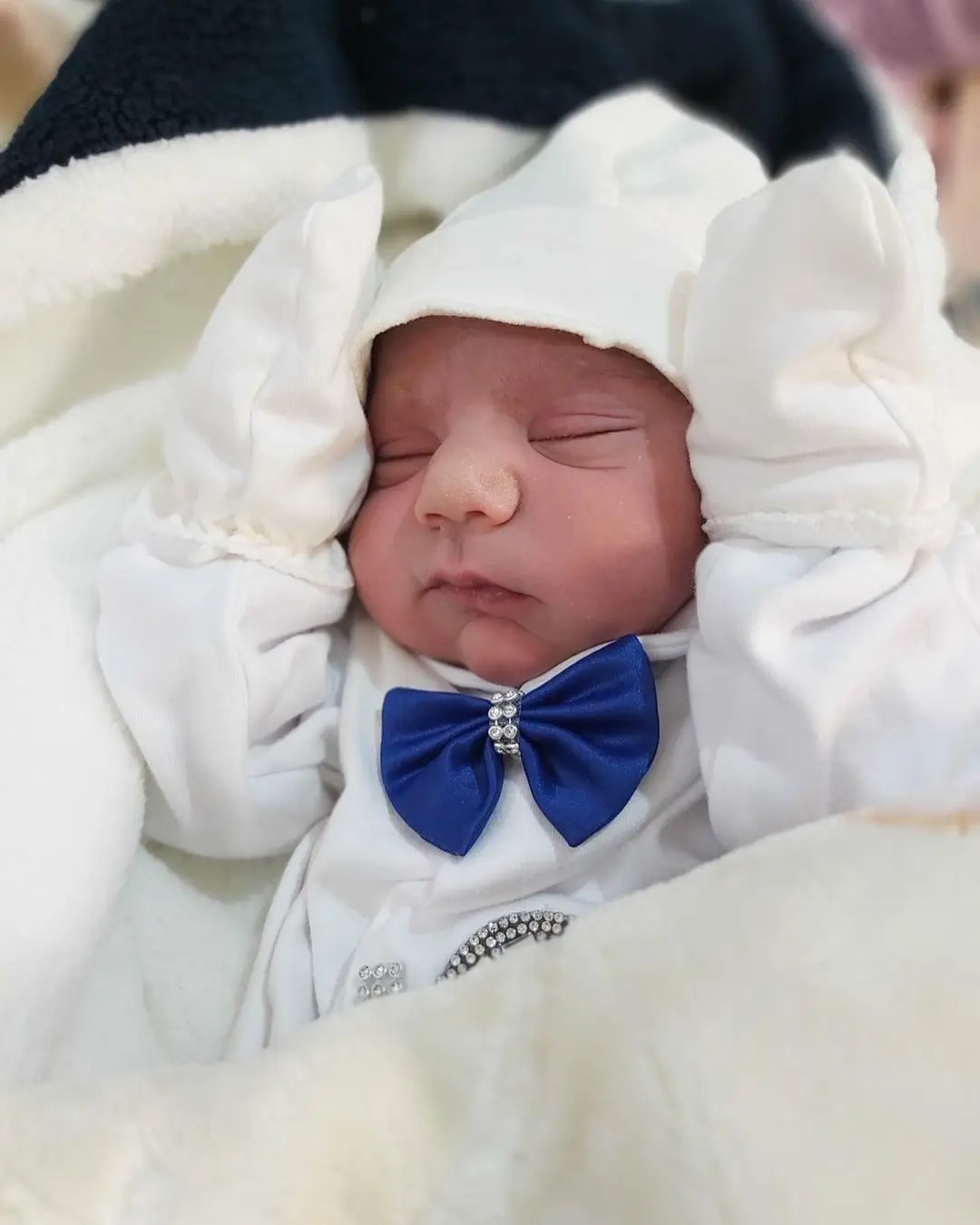 Baby Prince Welcome Home 3 pezzi Corona Layette Uscita ospedaliera Abiti neonato Set fasciatoio Ciao Mondo Sono nuovo Cotone Turchia Parajam 3