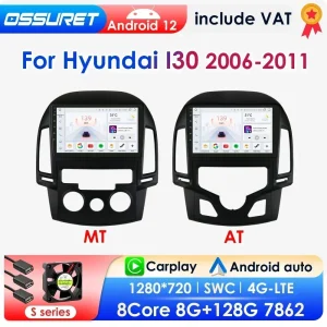 Wireless CarPlay Android Auto Radio per Hyundai I30 AT MT 2006-2011 AI Voice 4G Car Multimedia GPS 2din autoradio Octa Core 7862 1