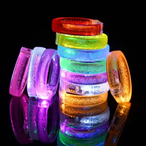 10/20/50 pezzi braccialetti luminosi a led braccialetti che si illuminano al buio forniture per feste braccialetto illuminato al neon decorazione della festa nuziale 1