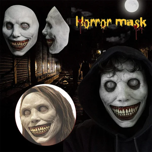 Creepy Maschera di Halloween Demoni sorridenti Evil Puntelli Cosplay Horror Holiday Party Decorazione 2025 Festival Regalo Dropship Маха Maschera 3