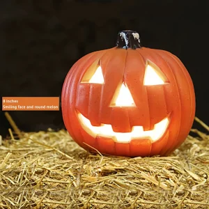 Lanterna di zucca a LED di Halloween, lampada a luce LED lanterna puntelli per la casa Bar, decorazione di Halloween lanterna a LED Layout di scena decorazione della casa 1