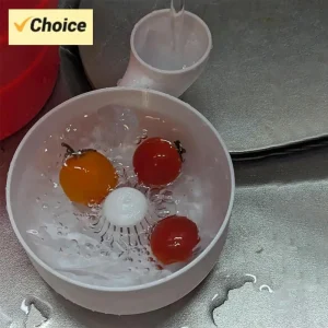 Ciotola per lavaggio frutta portatile Spinner per lavaggio alimenti Cestino per lavaggio frutta e verdura per picnic all'aperto in cucina domestica 1